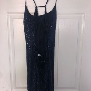 navy blue prom dress sparkly